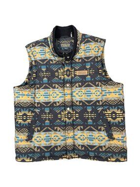 Pendleton Quilted Wool Vest Men’s XXL Full Zip Western Heritage